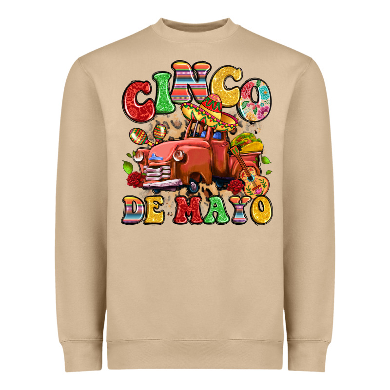 Cinco De Mayo Truck Heavyweight Sweatshirt by LillyAllenDesigns | Teevron