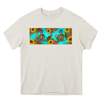 Cream skeleton coffee and coffee plants 11 oz Heavy Core Tee - Artiststas