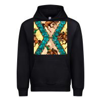 Black native american aztec seamless pattern 6 Urban Hoodie - BundleAndBundleShop