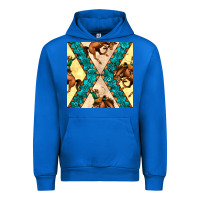 Cobalt native american aztec seamless pattern 6 Urban Hoodie - BundleAndBundleShop