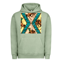 Pigment Oil Green native american aztec seamless pattern 6 Urban Hoodie - BundleAndBundleShop
