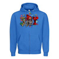 True Royal Christmas Joy skeleton Zipper Hoodie - NancyCooperArtShop
