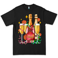 Black new year party champagne Premium Tee - AdoDesignShop