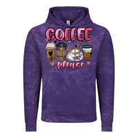 Cloud Purple coffee please Vintage Hoodie - MaliasSmallBusiness