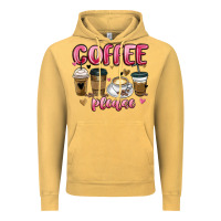 Vintage Mustard coffee please Vintage Hoodie - MaliasSmallBusiness