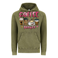 Vintage Olive coffee please Vintage Hoodie - MaliasSmallBusiness