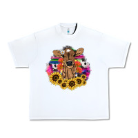 White baby cow flower Urban Heavy Tee - NancyCooperArtShop
