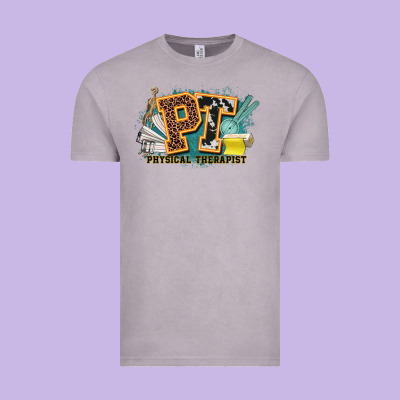 Pt Physical Therapist Western Vintage Tee Designed By Nancycooperartshop