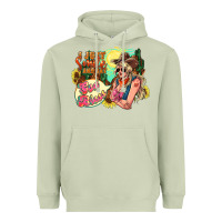 Matcha I just smile and say god bless Heavyweight Hoodie - HowdyJamesFarm