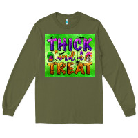 Army Green thick and a treat Long Sleeve Tee - BundleAndBundleShop
