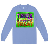 Colony Blue thick and a treat Long Sleeve Tee - BundleAndBundleShop