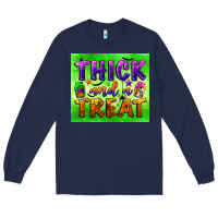 Navy thick and a treat Long Sleeve Tee - BundleAndBundleShop