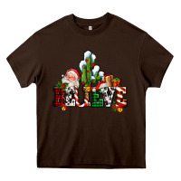 Chocolate Brown believe christmas and santa Heavy Core Tee - AdoDesignShop