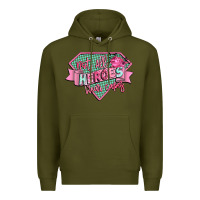 Army Green not all heroes wear capes Premium Hoodie - CowGirlArtShop