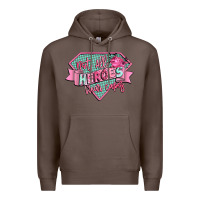 Coffee not all heroes wear capes Premium Hoodie - CowGirlArtShop