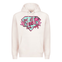 Pale Pink not all heroes wear capes Premium Hoodie - CowGirlArtShop