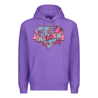 Purple not all heroes wear capes Premium Hoodie - CowGirlArtShop