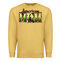 Antique Gold American Mom Mother's Day Premium Sweatshirt - CowGirlArtShop