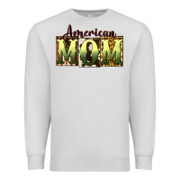 Dove Grey American Mom Mother's Day Premium Sweatshirt - CowGirlArtShop