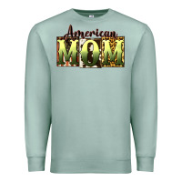 Seafoam American Mom Mother's Day Premium Sweatshirt - CowGirlArtShop