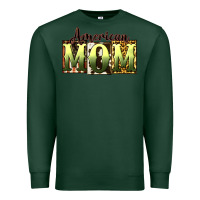 Sports Green American Mom Mother's Day Premium Sweatshirt - CowGirlArtShop