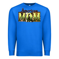 True Royal American Mom Mother's Day Premium Sweatshirt - CowGirlArtShop