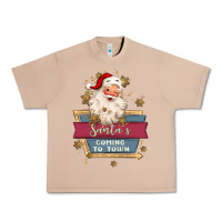 Burro santa's coming to town Urban Heavy Tee - MaliasSmallBusiness