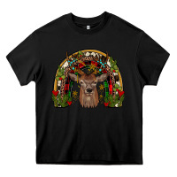 Black deer rainbow Heavy Core Tee - JahusDesignShop