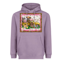 Lavender Easter Day with farm animals tumbler Heavyweight Hoodie - HowdyJamesFarm
