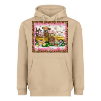 Mushroom Easter Day with farm animals tumbler Heavyweight Hoodie - HowdyJamesFarm