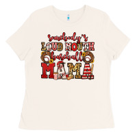 Bone somebody's loud mouth baseball mama Ladies Tee - Jasminsmagicworld