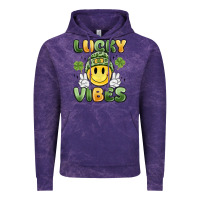 Cloud Purple lucky vibes Vintage Hoodie - MaliasSmallBusiness