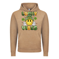 Vintage Coffee lucky vibes Vintage Hoodie - MaliasSmallBusiness