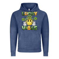 Vintage Denim lucky vibes Vintage Hoodie - MaliasSmallBusiness
