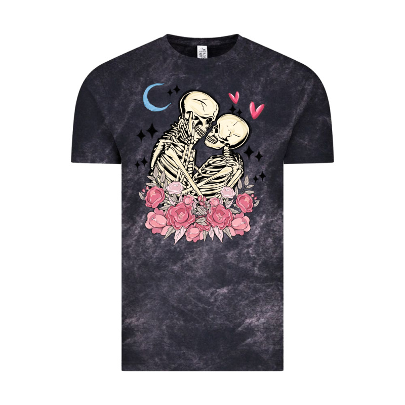 The Lovers Skeletons Vintage Tee by MaliasSmallBusiness | Teevron