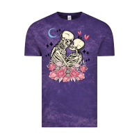 Cloud Purple the lovers skeletons Vintage Tee - MaliasSmallBusiness
