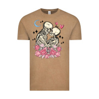 Vintage Coffee the lovers skeletons Vintage Tee - MaliasSmallBusiness