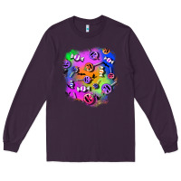 Plum halloween candy patches 1 Long Sleeve Tee - BundleAndBundleShop