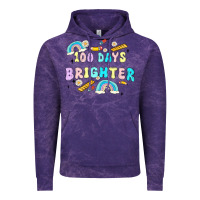 Cloud Purple 100 days brighter Vintage Hoodie - MaliasSmallBusiness