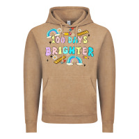 Vintage Coffee 100 days brighter Vintage Hoodie - MaliasSmallBusiness