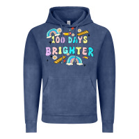 Vintage Denim 100 days brighter Vintage Hoodie - MaliasSmallBusiness
