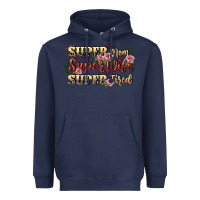 Navy Super mom super wife super tired Heavyweight Hoodie - CowGirlArtShop