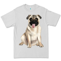 Dove Grey pug Premium Tee - JahusDesignShop