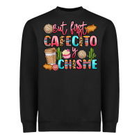 Black but first cafecito y chisme Heavyweight Sweatshirt - LillyAllenDesigns