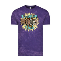 Cloud Purple praying moms club Vintage Tee - NancyCooperArtShop