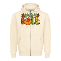 Sandshell Welcome Fall Zipper Hoodie - NancyCooperArtShop
