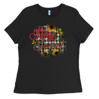 Black stay sweet wood slice ornament Ladies Tee - JahusDesignShop