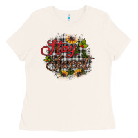 Bone stay sweet wood slice ornament Ladies Tee - JahusDesignShop