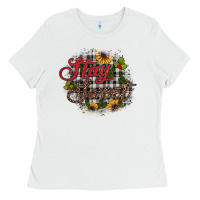 Stay Sweet Wood Slice Ornament Ladies Tee | Teevron