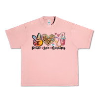 Salmon peace love nursing Urban Heavy Tee - MaliasSmallBusiness